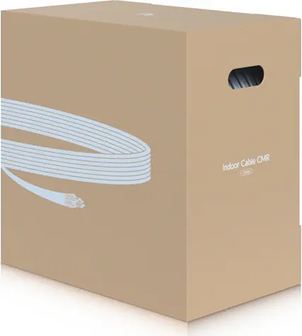 Ubiquiti UniFi Cable C6A CMR 305m bílá / Instalační kabel / Cat6A / UTP / AWG23