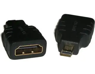 LogiLink AH0010 HDMI Micro - HDMI černá / Adaptér / Micro HDMI (M) na HDMI (F)