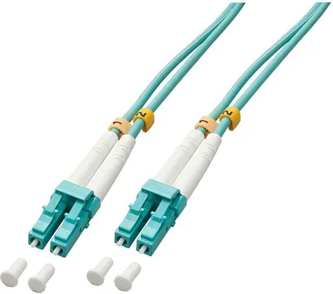 Lindy 46373 / Optický patch kabel / LC/LC / OM3 50/125 / Multimode / 5 m / modrá