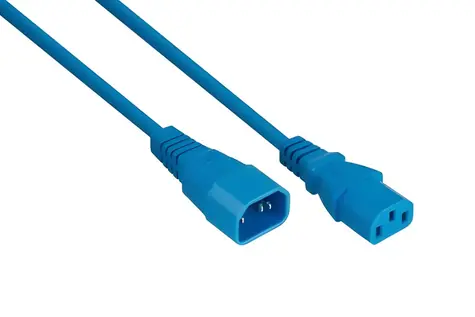 Kabelmeister C14-C13 modrá / Prodlužovací napájecí kabel / 2 m