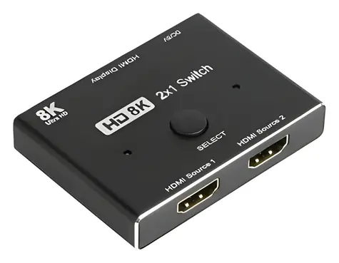 Good Connections HDMI 2.1 Switch 2:1 černá / HDMI přepínač / 8K 30Hz / HDCP 2.3