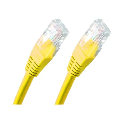 XtendLan Patch kabel Cat5e UTP 0.25m žlutý / Patch kabel / RJ45-RJ45