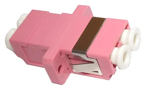 XtendLan LC-LC duplex adaptér OM4 fialová / Optický adaptér / Multimode / Duplex / Do optických rozvaděčů