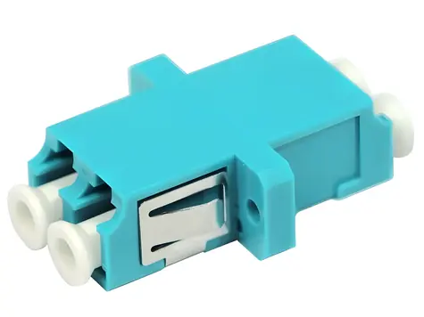XtendLan LC-LC duplex adaptér MM OM3 azurová / Optický adaptér / Multimode 50/125 / Duplex