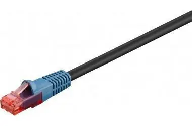 Goobay černá / Patch kabel / U/UTP / Cat 6 / 60 m