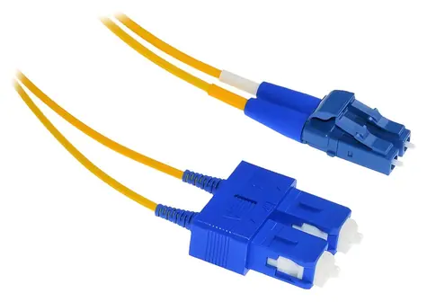 XtendLan FO patch LC-SC / Optický patch kabel / 3 m / 9/125 duplex / G.657.A1 ultraflexibilní / LS0H, 2 mm