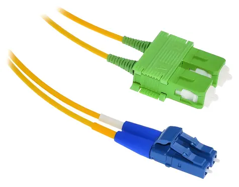 XtendLan FO patch LC-SC/APC / Optický patch kabel / 5 m / 9/125 duplex / G.657.A1 ultraflexibilní / LS0H