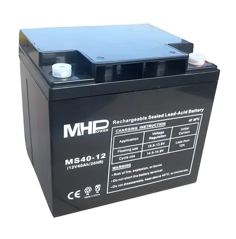 MHPower MS40-12 / Olověný akumulátor / VRLA AGM / 12V / 40Ah