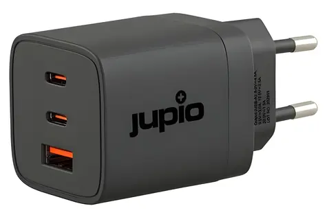 Jupio Triple GaN Charger 65W / Nabíjecí adaptér / GaN / 2x USB-C + USB-A