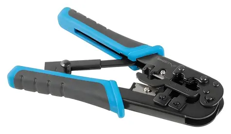 Lanberg NT-0201 černá, modrá / Krimpovací kleště / RJ-45 / RJ-9 / RJ-12 / RJ-14
