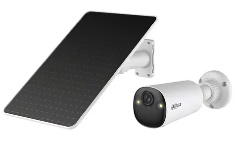 Dahua BF4CP-0210B bílá / IP kamera / Bullet / Wi-Fi / 4 Mpix / IP66 / solární panel 8W