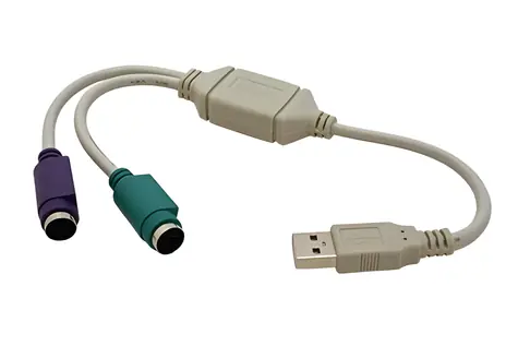 OEM Redukce USB na 2x PS/2 / Redukce / pro klávesnici a myš