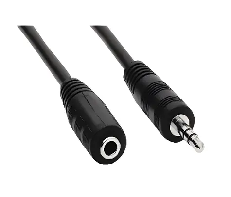 OEM Jack 3,5mm prodlužovací kabel M/F 5m / Kabel / Jack 3,5 mm / 5 m