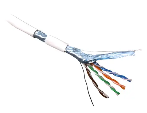 DATACOM FTP drát CAT5E 305m bílý / Síťový kabel / PVC, Eca / Drát / Box