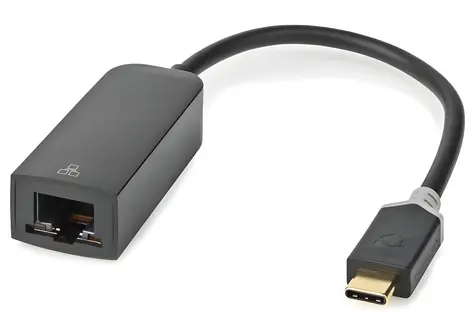 Nedis adaptér USB-C zástrčka - RJ45 zásuvka černý / Adaptér / USB 3.2 Gen 1 / 20 cm