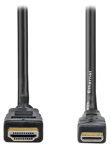 Nedis HDMI - mini HDMI kabel černá 3 m / Kabel HDMI/mini HDMI / 4K 30 Hz / Ethernet / zlacené konektory / bulk