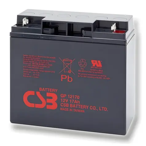 CSB GP12170 / Záložní akumulátor / VRLA AGM / 12V/17Ah