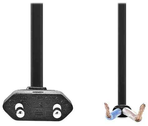 NEDIS napájecí kabel černá / Napájecí kabel / Euro zástrčka - otevřený konec / přímý / 3m