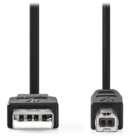 Nedis kabel USB-A - USB-B černý / Kabel USB / USB 2.0 / 5 m