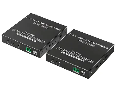XtendLan HDMI extender po optickém vlákně, 40km / HDMI extender / 1080p / SC konektor / IR ovládání / pár