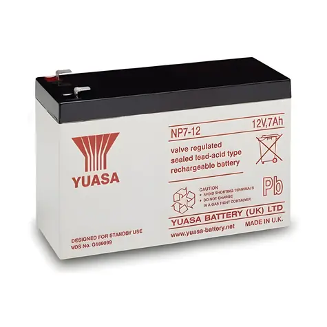 Yuasa NP 7-12 / Baterie / 12V / 7Ah / VRLA