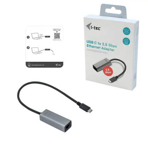 i-tec USB-C Metal / Ethernet adaptér / 2,5 Gbps / RJ-45 / USB-C