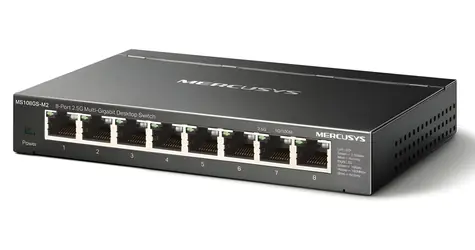 Mercusys MS108GS-M2 / 8-portový switch / 2,5 Gbps / Desktop / bez ventilátoru