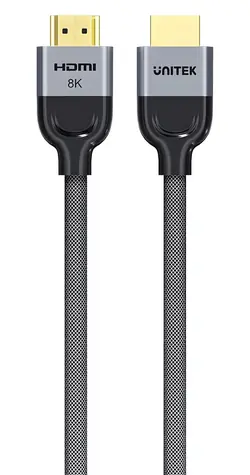 Unitek Kabel HDMI 2.1 LUX opletený / Kabel HDMI 2.1 / 8K 60Hz / 8 m