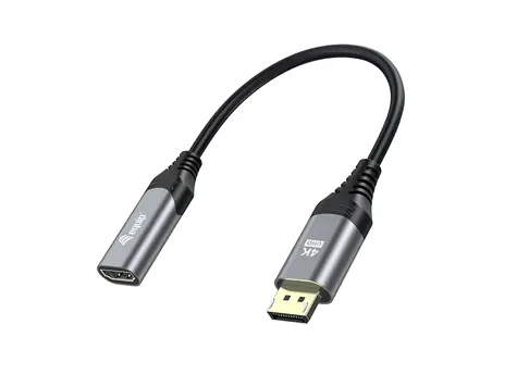 Equip / Redukce DisplayPort - HDMI / 4K / 60 Hz / 0,15 m / černá, šedá