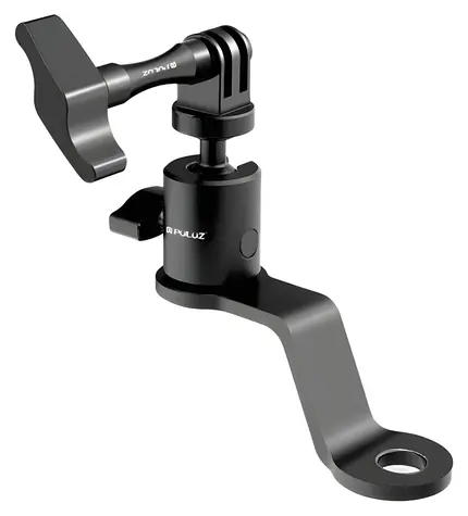 Puluz PU1056B černá / Držák na zrcátko motocyklu / pro sportovní kamery GoPro, DJI, Insta360 / nosnost 2 kg
