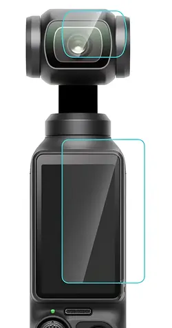 Puluz Tvrzené sklo DJI Osmo Pocket 3 / Ochranné sklo / objektiv a displej / tvrdost 9H