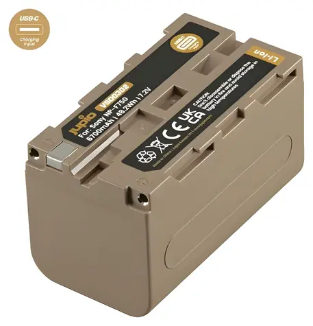 Jupio NP-F750 ULTRA C / Baterie pro foto / 6700mAh / USB-C nabíjení / Sony NP-F750, NP-F730
