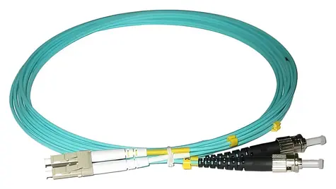 XtendLan / Optický patch kabel LC-ST / 50/125 OM3 duplex / 1 m / LS0H