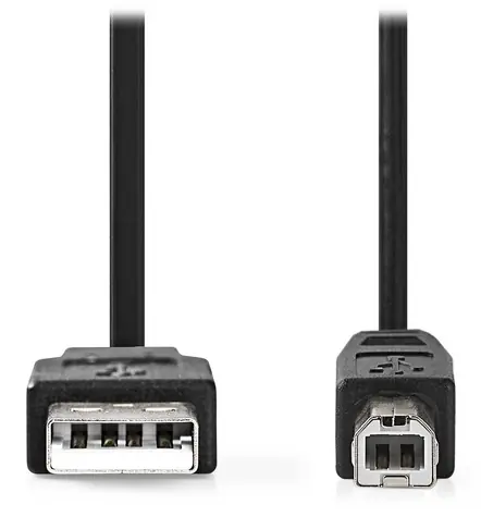 Nedis USB 2.0 kabel k tiskárně černá / Kabel USB / USB-A - USB-B / 3 m