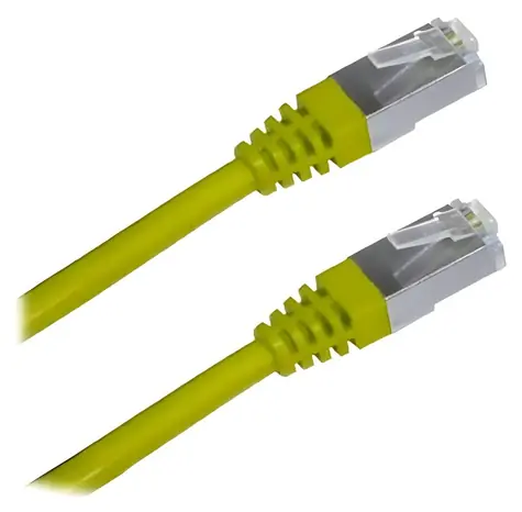 XtendLan SFTP CAT6A 0,5m žlutá / Patch kabel / RJ45-RJ45 / LSZH