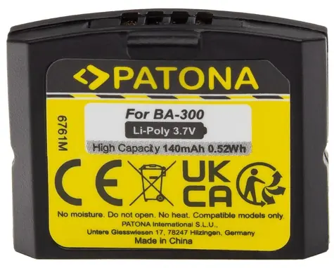 PATONA baterie pro sluchátka Sennheiser BA300/HC BA-300 140mAh / Li-Pol / 3,7V