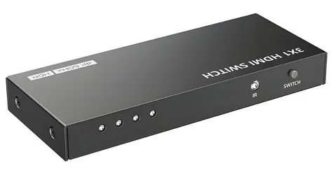 XtendLan HDMI přepínač 3x1 4K@60 Hz / Přepínač HDMI / IR dálkové ovládání