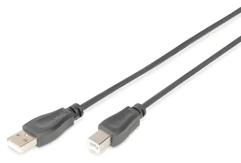 Digitus USB 2.0 kabel A-B černý / Kabel / 1,8 m / USB 2.0