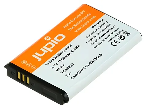 JUPIO Akumulátor pro digitální videokamery Samsung (VSA0023) / IA-BH130 / 1200 mAh