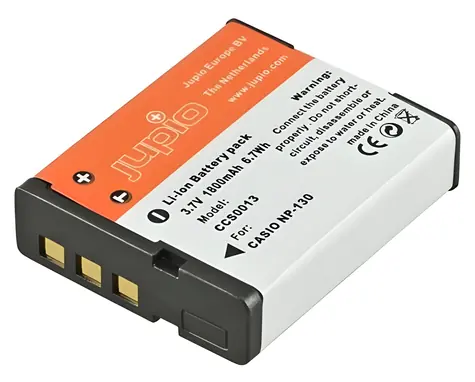 JUPIO Akumulátor pro digitální fotoaparát Casio (CCS0013) / NP-130 / 1800 mAh