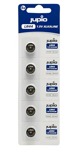 JUPIO LR44 Alkaline - 5ks / Alkalické baterie / 1,5V