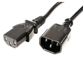 Valueline černá / Napájecí prodlužovací kabel IEC320 C14 - C13 / 3m