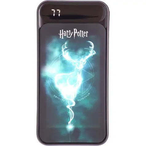 Lazerbuilt Powerbank Harry Potter černá / Powerbanka / 10 000 mAh / Li-Pol / svítilna