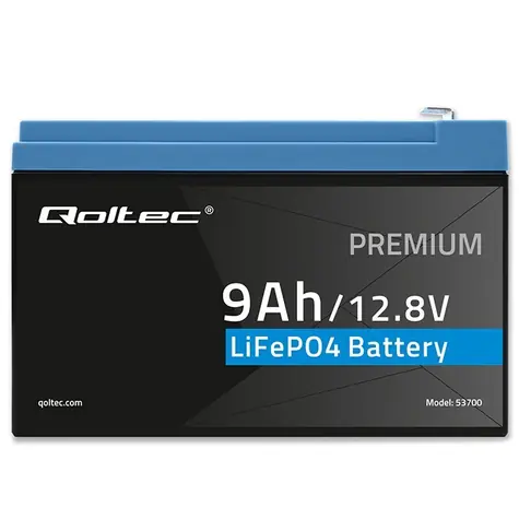 Qoltec baterie LiFePO4 12,8V 9Ah / Baterie / 115,2 Wh / BMS