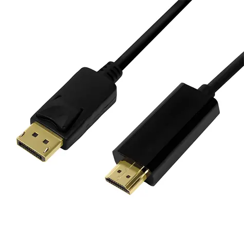 LogiLink DisplayPort - HDMI černá / Kabel / DP 1.2 - HDMI 1.4 / 4K 30Hz / 5 m