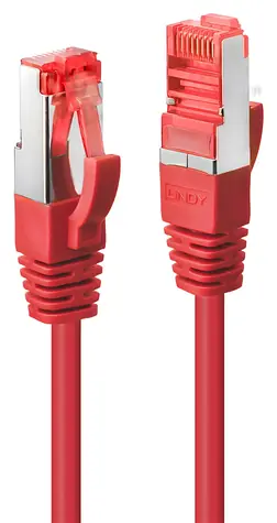 Lindy Cat6 S/FTP červená / Patch kabel / RJ-45 / 3 m / 250 MHz