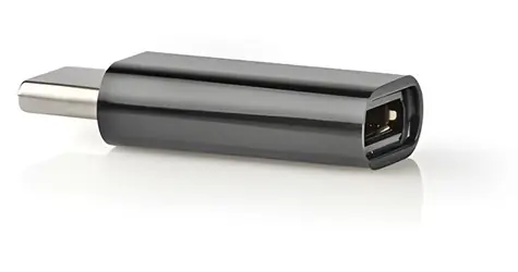 Nedis CCGB60910BK / Adaptér / USB-C zástrčka - USB Micro-B zásuvka / USB 2.0 / 480 Mbps