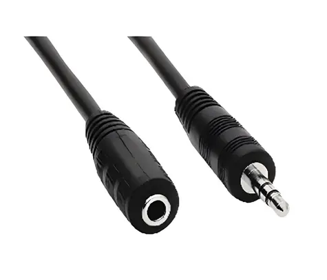 OEM Prodlužovací kabel Jack 3,5mm(M) - Jack 3,5mm(F) / Audio kabel / Prodlužovací / 2m
