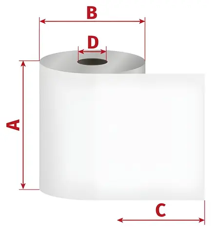 OEM Termo kotouček 57/70/12 mm / Pokladní kotouček / 61 m