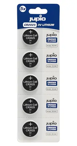 Jupio CR2025 3V 5 ks / Baterie / Lithiová / Knoflíková